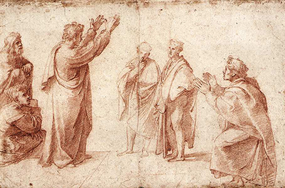 Study for St Paul Preaching in Athens Raphael